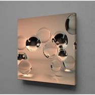 Technopa Su Damlaları 120x120 cm Kanvas Tablo