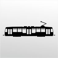 Technopa Tramvay 60 cm Folyo Duvar Stickerı