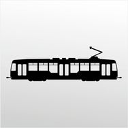 Technopa Tramvay 80 cm Folyo Duvar Stickerı