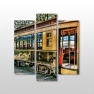 Technopa Tramvay 97x100 cm Kanvas Tablo