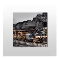 Technopa Tren Yaklaşırken 120x120 cm Kanvas Tablo
