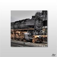 Technopa Tren Yaklaşırken 140x140 cm Kanvas Tablo
