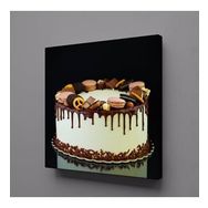 Technopa Yaş Pasta 40x40 cm Kare Kanvas Tablo