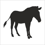 Technopa Zebra 130 cm Folyo Duvar Stickerı