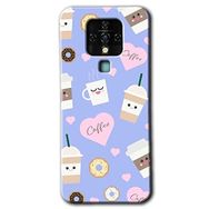 Tecno Camon 16 Coffee Cake Baskılı Uyumlu Silikon Kılıf