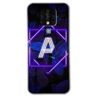 Tecno Camon 16 Dark Neon Yaprak A Harfi Baskılı Uyumlu Silikon Kılıf