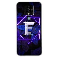 Tecno Camon 16 Dark Neon Yaprak E Harfi Baskılı Uyumlu Silikon Kılıf