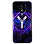 Tecno Camon 16 Dark Neon Yaprak Y Harfi Baskılı Uyumlu Silikon Kılıf
