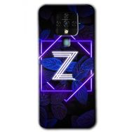 Tecno Camon 16 Dark Neon Yaprak Z Harfi Baskılı Uyumlu Silikon Kılıf