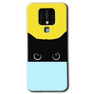 Tecno Camon 16 Kara Kedi Baskılı Uyumlu Silikon Kılıf