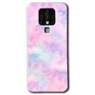Tecno Camon 16 Pembe Duman Baskılı Uyumlu Silikon Kılıf