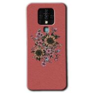 Tecno Camon 16 Retro Çiçek Baskılı Uyumlu Silikon Kılıf