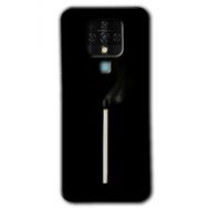 Tecno Camon 16 Sönmüş Kibrit Baskılı Uyumlu Silikon Kılıf