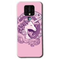 Tecno Camon 16 Unicorn Pembe Baskılı Uyumlu Silikon Kılıf