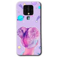 Tecno Camon 16 Uzaylı Kız Baskılı Uyumlu Silikon Kılıf