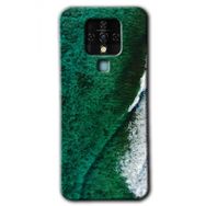 Tecno Camon 16 Yeşil Okyanus Baskılı Uyumlu Silikon Kılıf