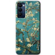 Tecno Camon 18 Almond Blossom Baskılı Uyumlu Silikon Kılıf