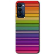 Tecno Camon 18 Colorful Lines Baskılı Uyumlu Silikon Kılıf
