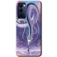 Tecno Camon 18 Dragon Snake Baskılı Uyumlu Silikon Kılıf