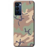 Tecno Camon 18 Kamuflaj 29 Baskılı Uyumlu Silikon Kılıf