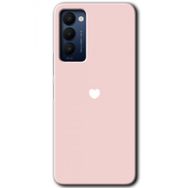 Tecno Camon 18 Sade Kalp Baskılı Uyumlu Silikon Kılıf