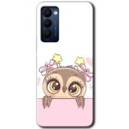 Tecno Camon 18 Sevimli Baykuş Baskılı Uyumlu Silikon Kılıf