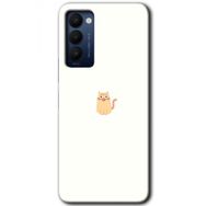 Tecno Camon 18P Cat Minimalism Baskılı Uyumlu Silikon Kılıf