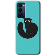 Tecno Camon 18P Cat Vector Baskılı Uyumlu Silikon Kılıf
