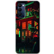 Tecno Camon 18P China Street Baskılı Uyumlu Silikon Kılıf