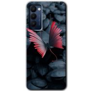 Tecno Camon 18P Dark Butterfly Baskılı Uyumlu Silikon Kılıf