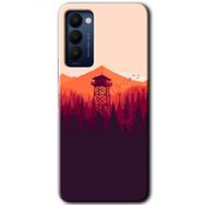 Tecno Camon 18P Gözlem Kulesi Baskılı Uyumlu Silikon Kılıf
