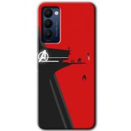 Tecno Camon 18T Avengers Tower Baskılı Uyumlu Silikon Kılıf