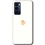 Tecno Camon 18T Cat Minimalism Baskılı Uyumlu Silikon Kılıf