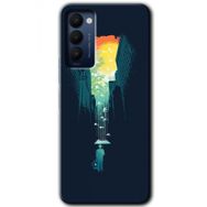 Tecno Camon 18T City Bird Sky Baskılı Uyumlu Silikon Kılıf