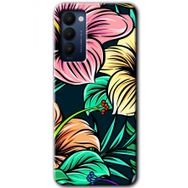 Tecno Camon 18T Çizim Çiçekler Baskılı Uyumlu Silikon Kılıf