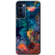 Tecno Camon 18T Color Storm Baskılı Uyumlu Silikon Kılıf