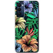 Tecno Camon 18T Hibiscus Flowers Baskılı Uyumlu Silikon Kılıf