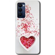 Tecno Camon 18T Kalpli Şekerleme Baskılı Uyumlu Silikon Kılıf