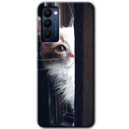 Tecno Camon 18T Kedi Bakışı Baskılı Uyumlu Silikon Kılıf