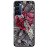 Tecno Camon 18T kelebek Ömrü Baskılı Uyumlu Silikon Kılıf