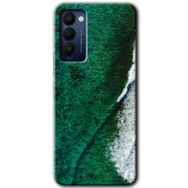 Tecno Camon 18T Yeşil Okyanus Baskılı Uyumlu Silikon Kılıf