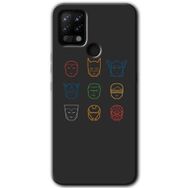 Tecno Pova Avengers Minimalism Baskılı Uyumlu Silikon Kılıf