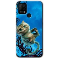 Tecno Pova Çılgın Kedi Baskılı Uyumlu Silikon Kılıf