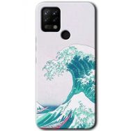 Tecno Pova Dalga Baskılı Uyumlu Silikon Kılıf