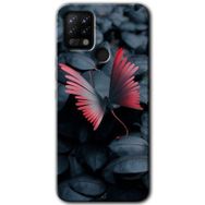 Tecno Pova Dark Butterfly Baskılı Uyumlu Silikon Kılıf