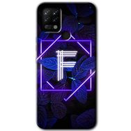 Tecno Pova Dark Neon Yaprak F Harfi Baskılı Uyumlu Silikon Kılıf