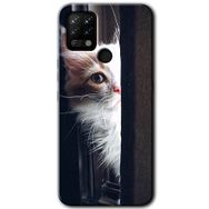 Tecno Pova Kedi Bakışı Baskılı Uyumlu Silikon Kılıf
