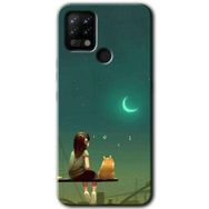 Tecno Pova Kedili Kız Baskılı Uyumlu Silikon Kılıf