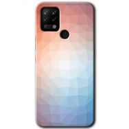 Tecno Pova Polygon Graident 3 Baskılı Uyumlu Silikon Kılıf