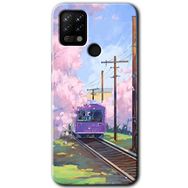 Tecno Pova Rails Paint Baskılı Uyumlu Silikon Kılıf